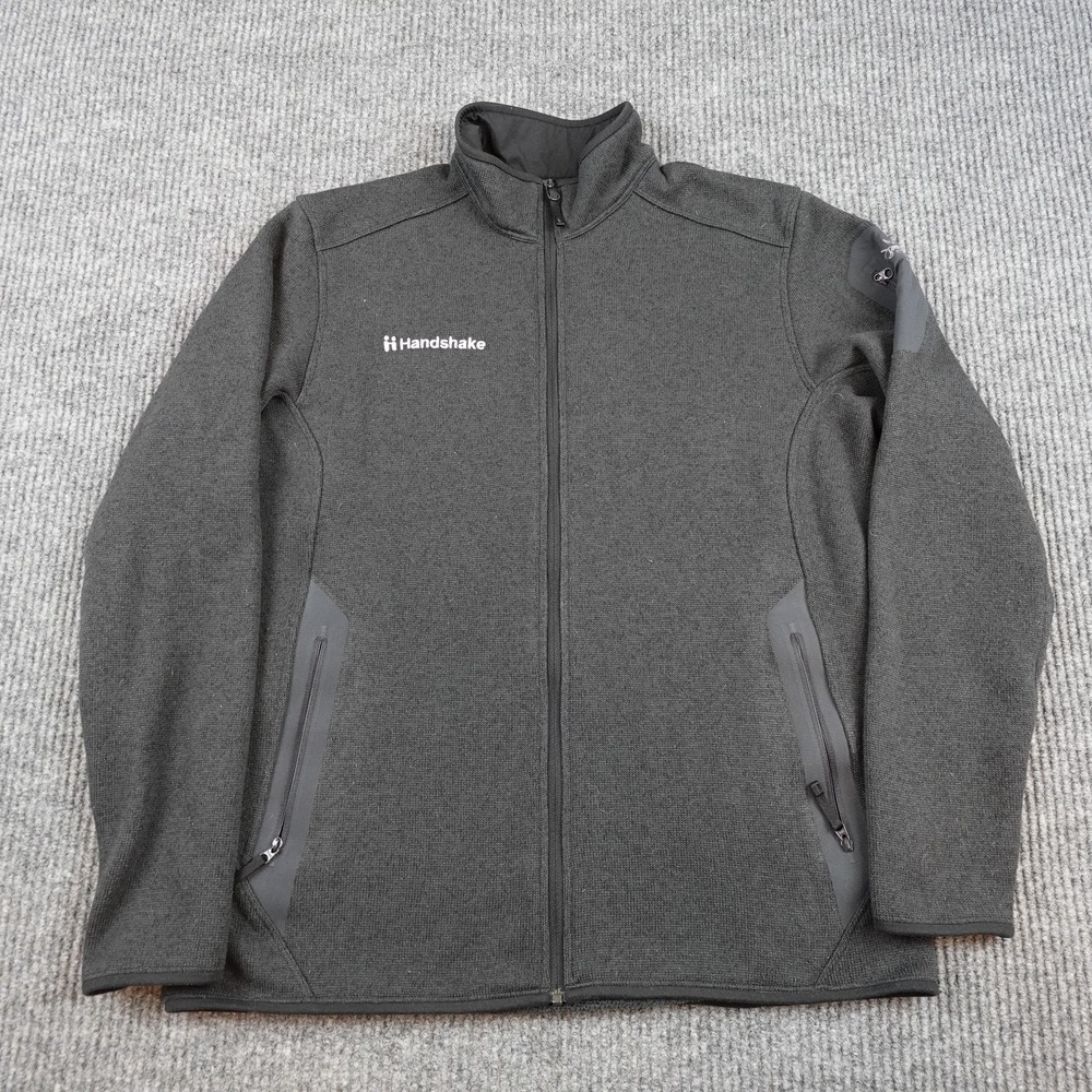 Arcteryx Covert Cardigan Jacket Womens Large Gray Fleece Full Zip 24085 Logo